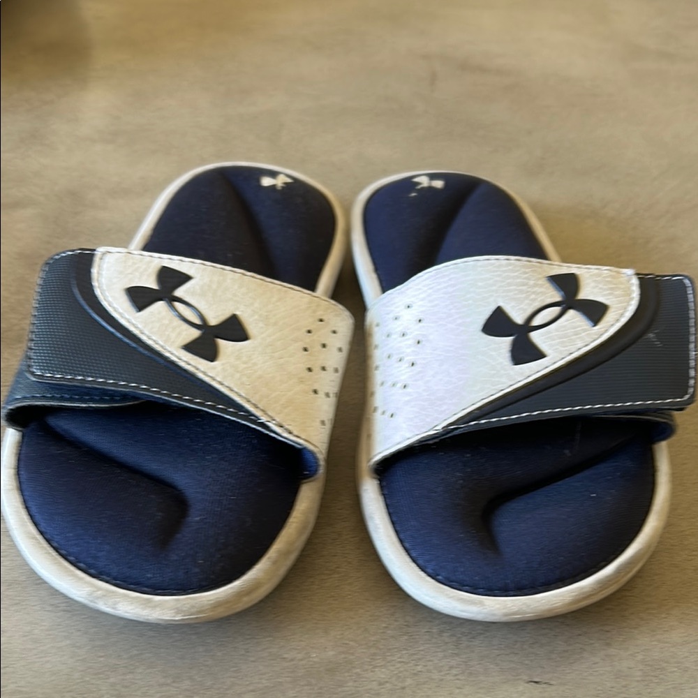 Under Armour Blue and White Sporty Sandals